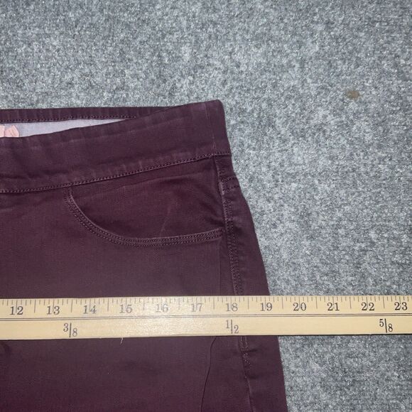 Soft Surroundings Jeans Womens Size L Purple Denim Pull On - Picture 5 of 10